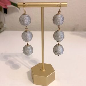 SugarFix by BaubleBar Silver Colored Drop Earrings - Never Worn